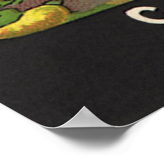 Vintages Saatpacketikett Poster (Ecke)