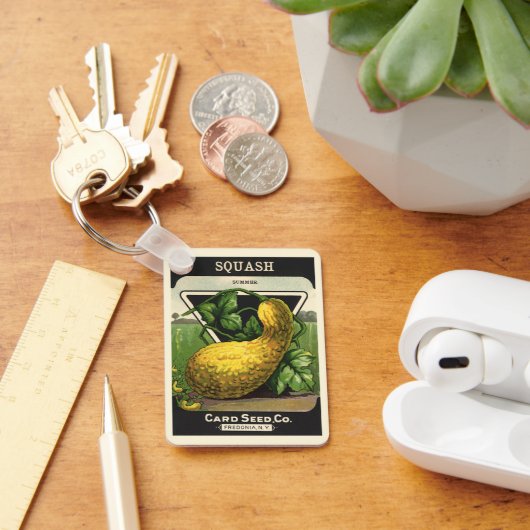 Vintages Saatpacketikett Schlüsselanhänger (Schreibtisch)