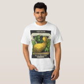 Vintages Saatpacketikett T-Shirt (Vorne ganz)