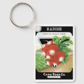 Vintages Saatpackungs-Etikett Kunst, Scarlet-Retti Schlüsselanhänger (Vorderseite)