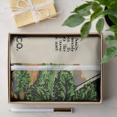 Vintages Saatpackzettel und Hinweise Seidenpapier (Geschenk)