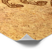 Vintages Sagittarius Zodiac Poster (Ecke)