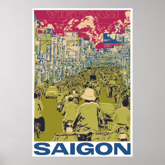 Vintages SaiGon Vietnam Poster (Vorne)