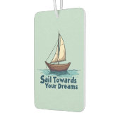 Vintages Sailboat Nautical Inspiration Zitat Autolufterfrischer (Links)