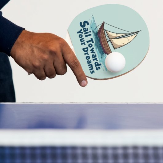 Vintages Sailboat Nautical Inspiration Zitat Tischtennis Schläger (InSitu)