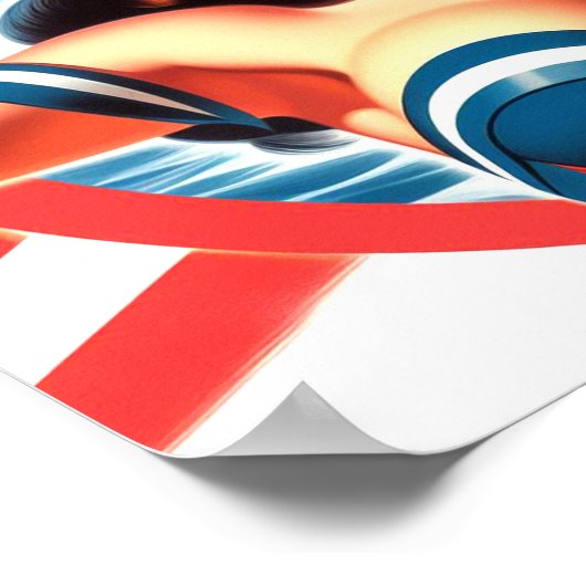 Vintages Sailor-Button Poster (Ecke)