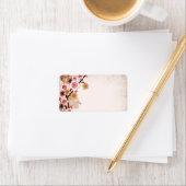 Vintages Sakuras-Label Adressaufkleber (Insitu)