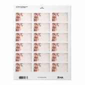 Vintages Sakuras-Label Adressaufkleber (Vorne)