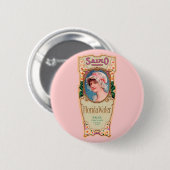 Vintages Salko Florida Water Parfüm Label Button (Vorne & Hinten)