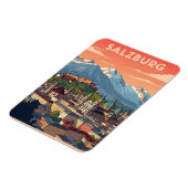 Vintages Salzburg Österreich Magnet (Linke Seite)