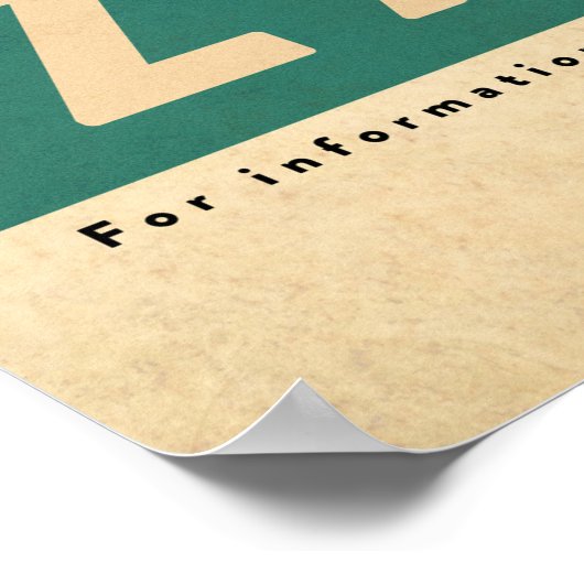 Vintages Sambia Zebra Travel Poster (Ecke)