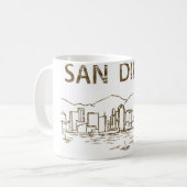 Vintages San Diego Kaffeetasse (Vorderseite Links)