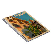 Vintages San Diego-Notebook Notizblock (Rechte Seite)