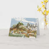 Vintages San Francisco Bay Travel Poster Ferryboat Karte (Gelbe Blume)