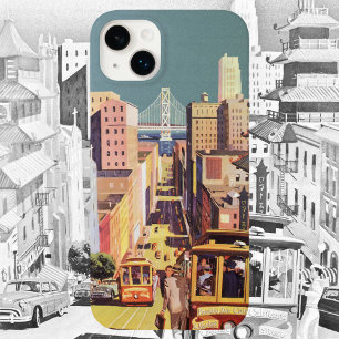 Vintages San Francisco Cable Cars Travel Poster Ar Case-Mate iPhone Hülle