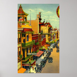 Vintages San Francisco Chinatown Poster
