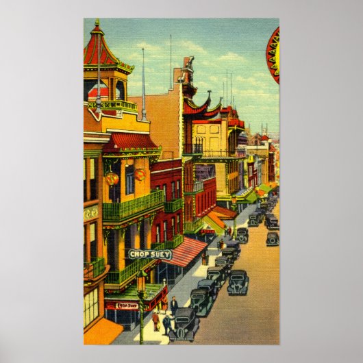 Vintages San Francisco Chinatown Poster (Vorne)
