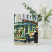 Vintages San Francisco Kabelauto Postkarte (Stehend Vorderseite)