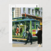 Vintages San Francisco Kabelauto Postkarte (Vorne/Hinten)