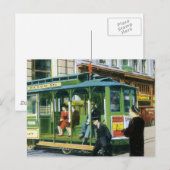 Vintages San Francisco Kabelauto Postkarte (Vorne/Hinten)