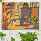 Vintages San Francisco Küchentuch (Gefaltet)