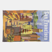 Vintages San Francisco Küchentuch (Horizontal)