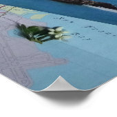 Vintages San Francisco Landschaftsposter groß Poster (Ecke)