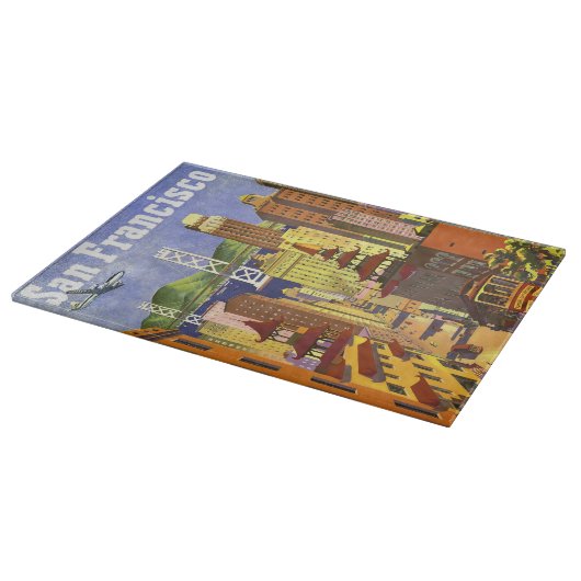 Vintages San Francisco Schneidebrett (Ecke)