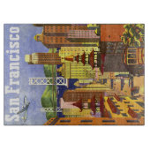 Vintages San Francisco Schneidebrett (Vorderseite)