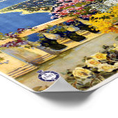 Vintages San Remo Reiseplakat Poster (Ecke)