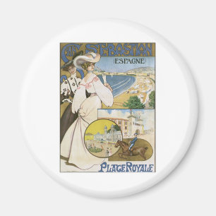 Vintages San Sebastián Spanien Magnet