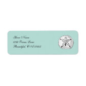 Vintages Sand-Dollar-Seashell-Adresslabel (Vorne)