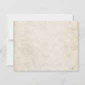 Vintages Sandschloss Hochzeit Einladung UAWG (Rückseite)