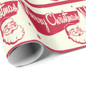 Vintages Sankt-Verpackungs-Papier-klassisches Geschenkpapier (Rolleneckpunkt)