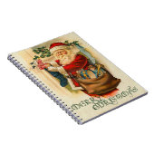 Vintages Sankt-Weihnachten Notizblock (Rechte Seite)