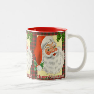 Vintages Sankt-Weihnachten Zweifarbige Tasse