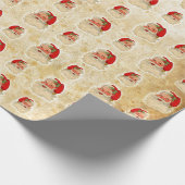 Vintages Sankthauptmuster Geschenkpapier (Ecke)