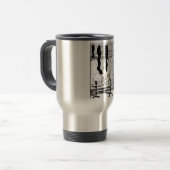 Vintages Santa Bringspielzeug Reisebecher (Vorderseite Links)