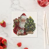 Vintages Santa Claus Dinner Napkins Serviette (Beispiel)