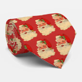 Vintages Santa Claus Muster Krawatte (Gerollt)