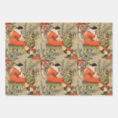 VINTAGES SANTA CLAUS WRAPPING PAPIER (Vorderseite 3)