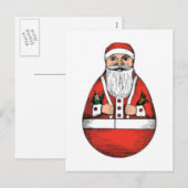 Vintages Santa-Ei Feiertagspostkarte (Vorne/Hinten)