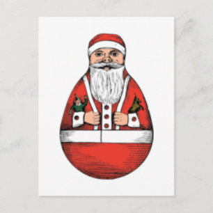 Vintages Santa-Ei Feiertagspostkarte