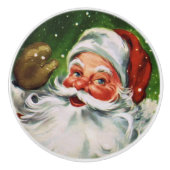 Vintages Santa Face 1 Keramikknauf (Vorderseite)