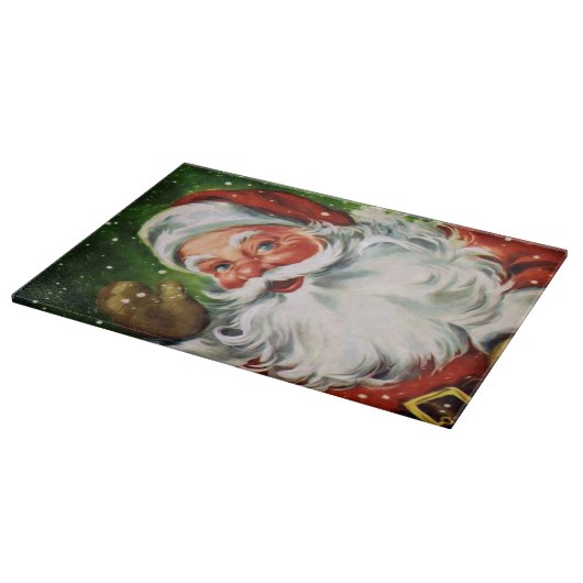 Vintages Santa Face 1 Schneidebrett (Ecke)