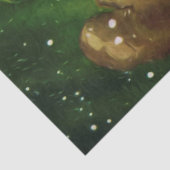 Vintages Santa Face 1 Seidenpapier (Detail)