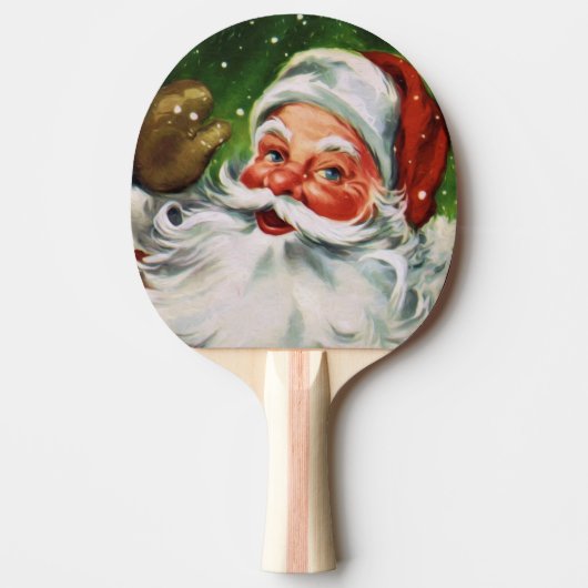 Vintages Santa Face 1 Tischtennis Schläger (Vorderseite)