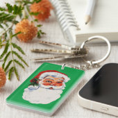 Vintages Santa Face Schlüsselanhänger (Vorderseite rechts)