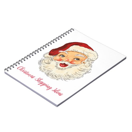 Vintages Santa-Notebook Notizblock (Linke Seite)