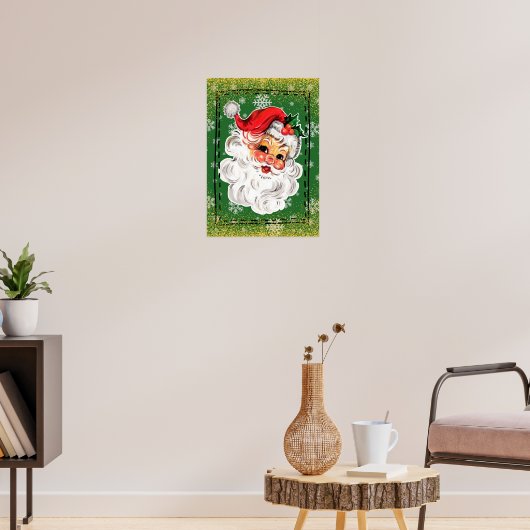 Vintages Santa Poster (Wohnzimmer 3)